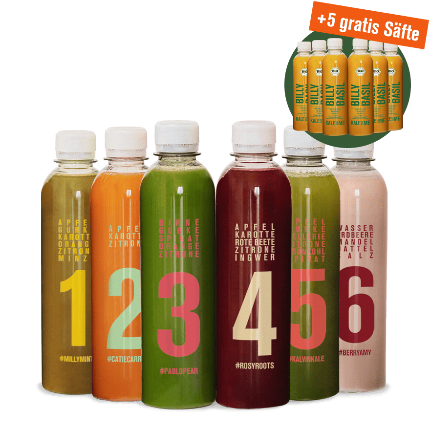 Saftkur inklusive gratis Billy Basil