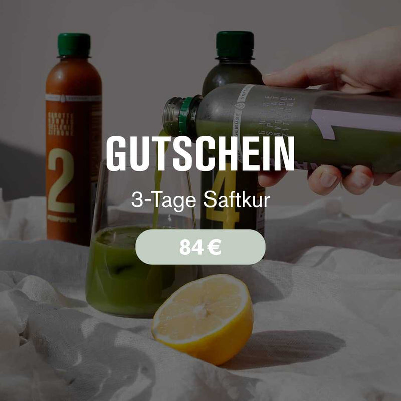 Gutschein Grafik 3 Tage Saftkur